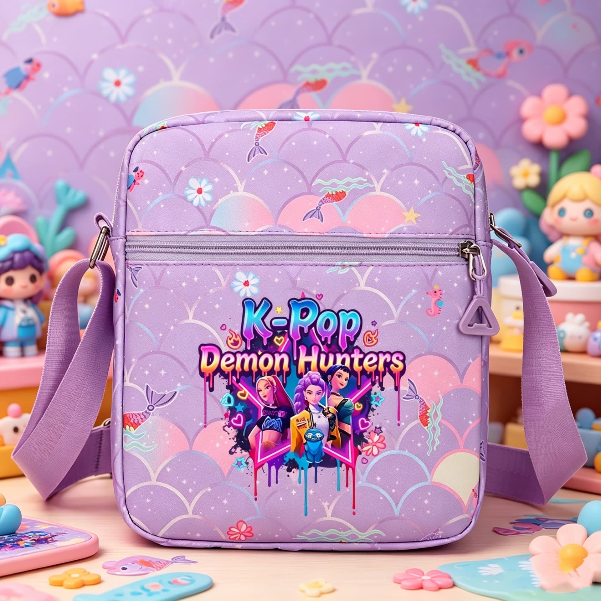KPOP Girl Group Printed Shoulder Bag Women's Crossbody Bag Student Campus Bag