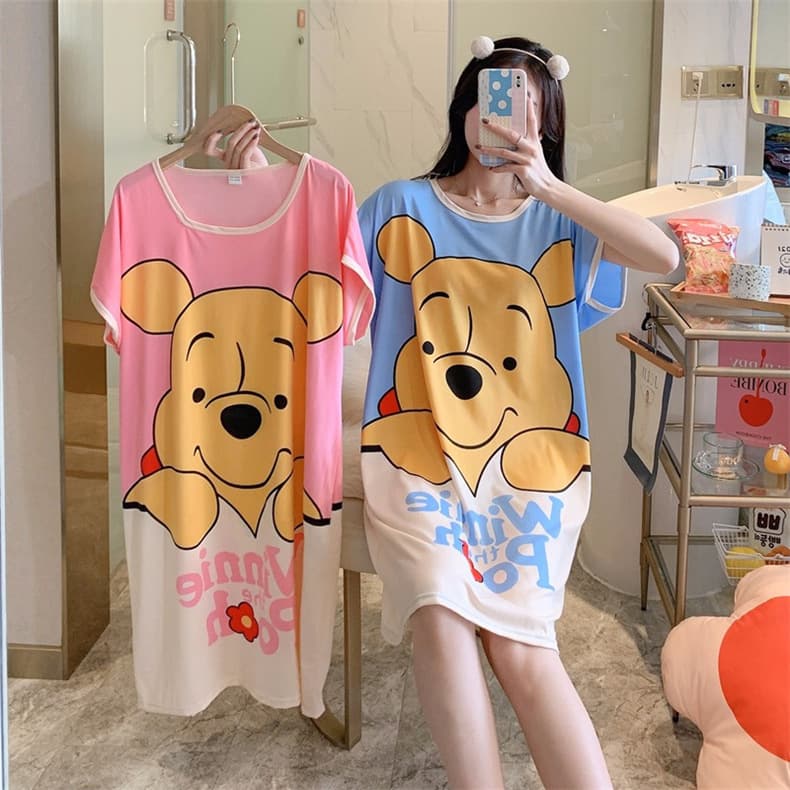Southeast Asia's best-selling nightgown summer thin sweet and cute short-sleeved pajamas for women cross-border Amazon large quantity discount