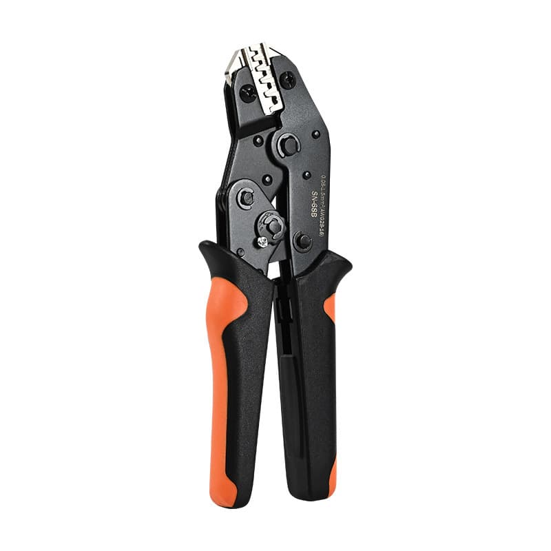 SN Ratchet Crimping Tool for Cold Press Terminals, Pin Type, Flag, Pre-Insulated, Electronic Dupont Terminal Crimping Pliers, Universal