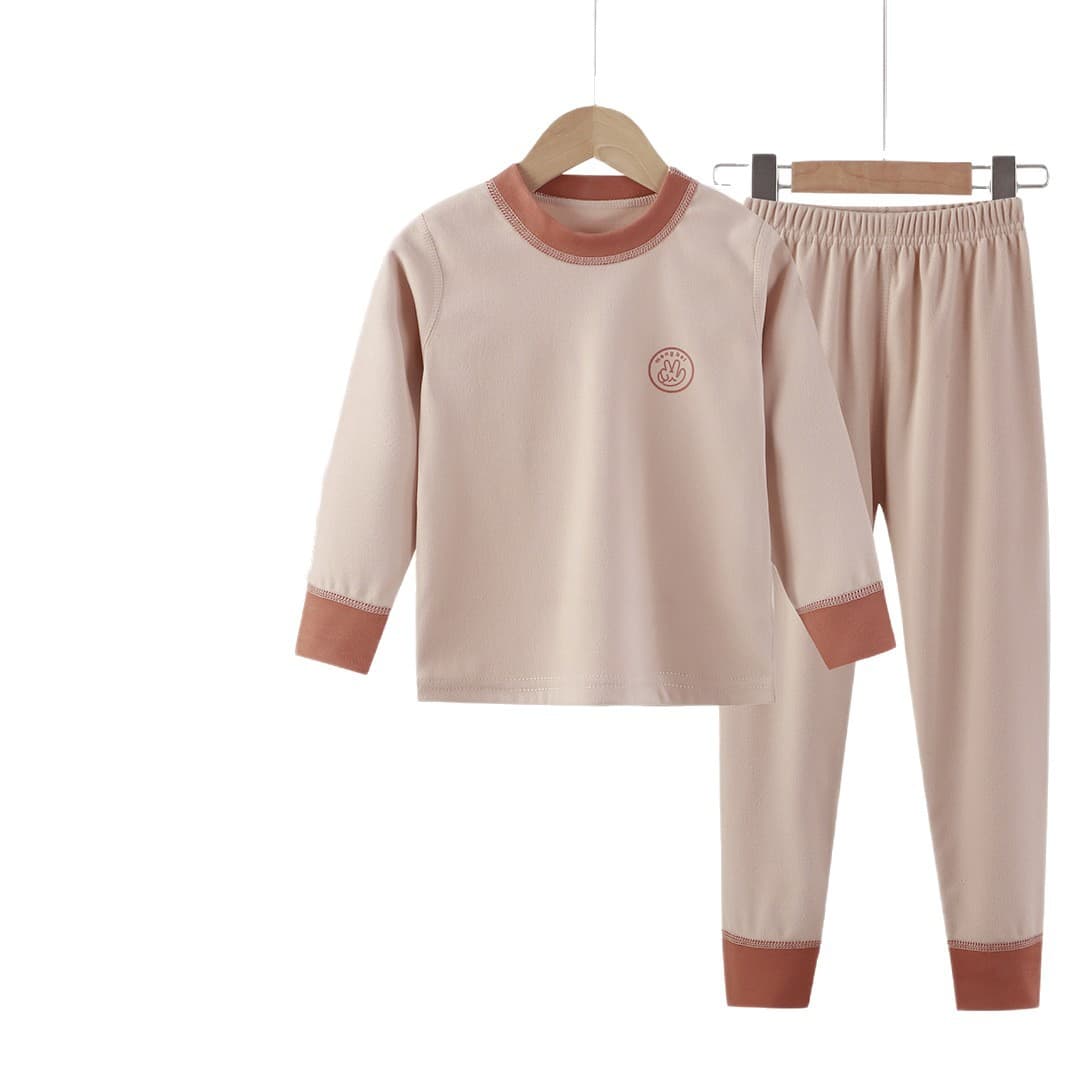 Children's Velour Pajamas Winter Style Boys Girls Thick Warm Students