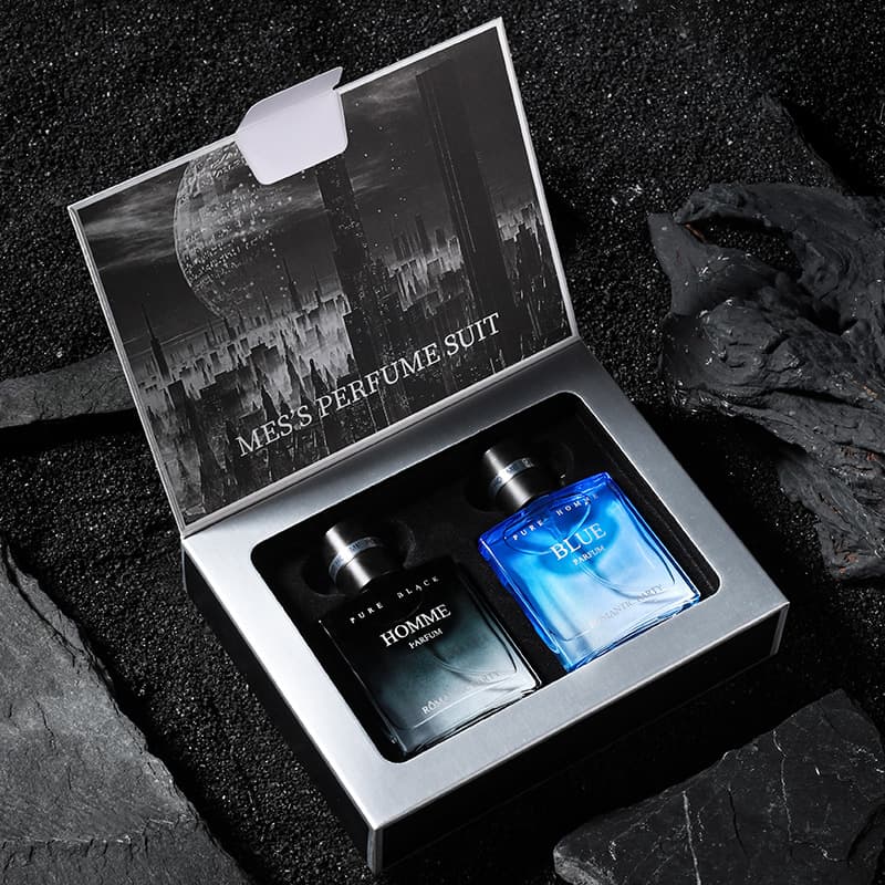 XiaoChengYixiang Men's Perfume Set Long Lasting Light Scent Blue Cologne Perfume Lemon Orange Floral Woody Aromatic Fragrance