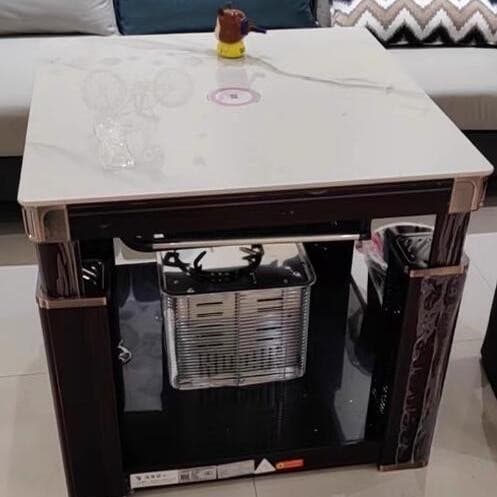 Gas and Electric Dual-Purpose Heating Table, Home Use, Liftable Coffee Table, Dining Table, Rectangular Foot Warmer, Hot Pot Electric Stove