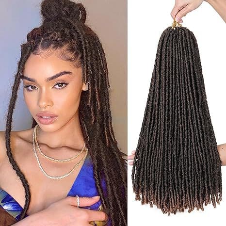 TEMU Africa Synthetic Hair Straight Faux Locs Hollow Braids for Cross-border E-commerce