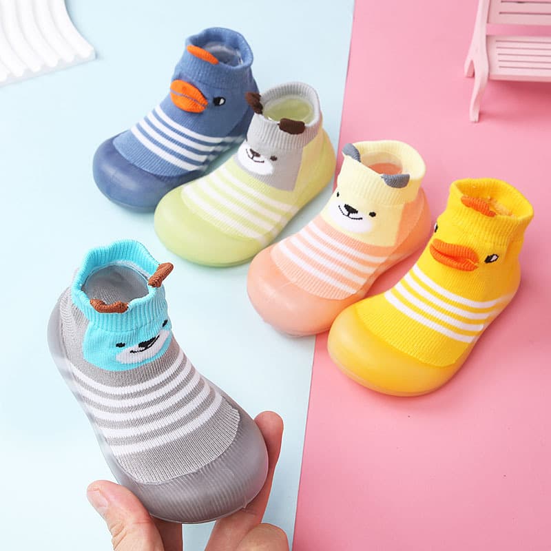 Spring and Autumn Soft-Sole Toddler Shoes, Indoor Non-Slip Floor Shoes, Anti-Fall Baby Socks Shoes, Unisex Baby Shoes