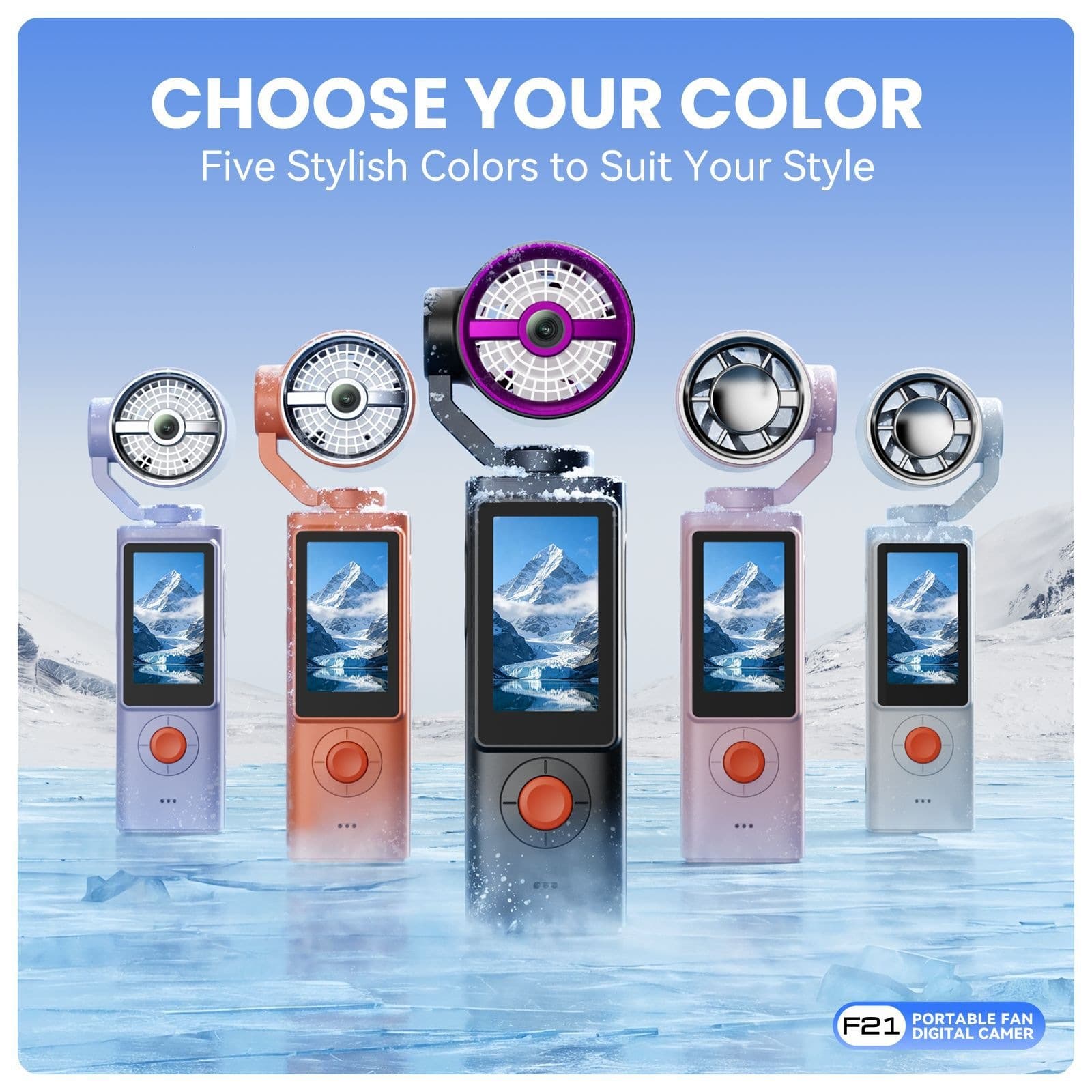 New Cross-border Handheld HD Action Camera Pocket Fan Gimbal Vlog Camera Outdoor Handheld Camera