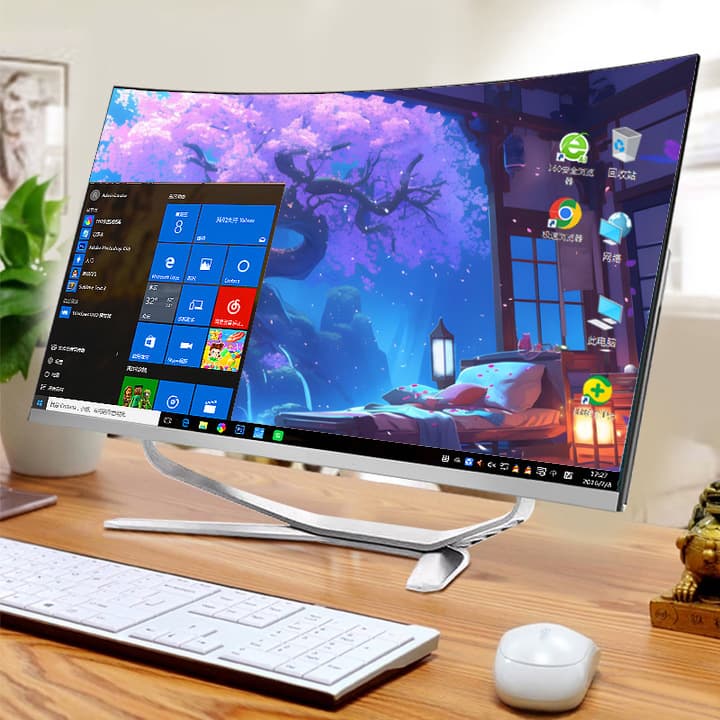 New All-in-One Desktop Computer for Office, Home, and Study, Quad-Core i5 i7 Gaming Desktop Tower PC Complete Set