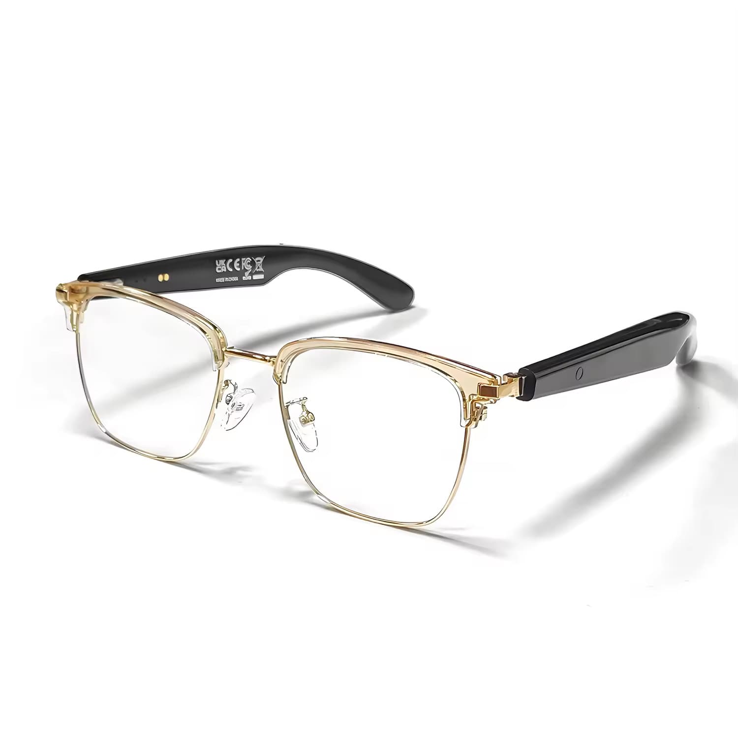 GT33 Auto On/Off Smart Glasses Metal Noise Reduction Voice Assistant Outdoor AI Glasses Bluetooth Call Sunglasses