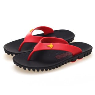 [Vietnamese Rubber] Flip Flops for Men Summer Anti-Slip Wear-Resistant Odor-Proof Beach Sandals Thai Toe Separator Slippers
