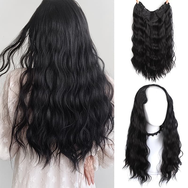 Wig women extend hair to increase hair volume AliExpress Europe and the United States reissue artifact reissue in stock