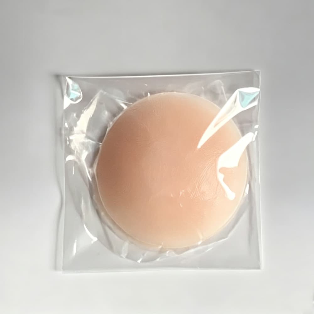 Reusable Invisible Silicone Nipple Covers for Wedding, Breathable, Anti-Show-Through, Adhesive Chest Pads