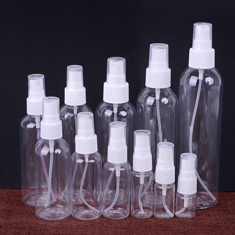 Wholesale 30ml/50ml/100ml spray bottle small spray bottle cosmetic perfume bottle transparent pet plastic spray bottle
