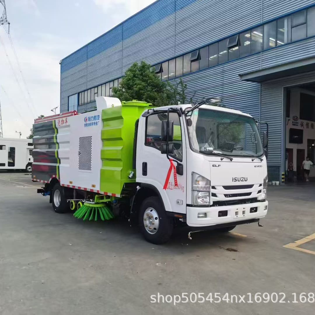 National VI emission standard road sweeper, municipal multi-functional 9 cubic meter road dust sweeper, large road cleaning sweeper.