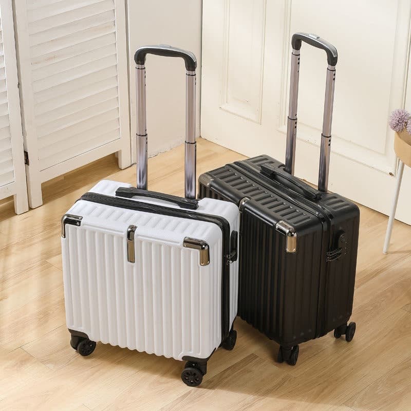 Lightweight Carry-On Luggage for Women and Men, 18-inch Travel Suitcase with Trolley Handle, Universal Wheels, and Combination Lock