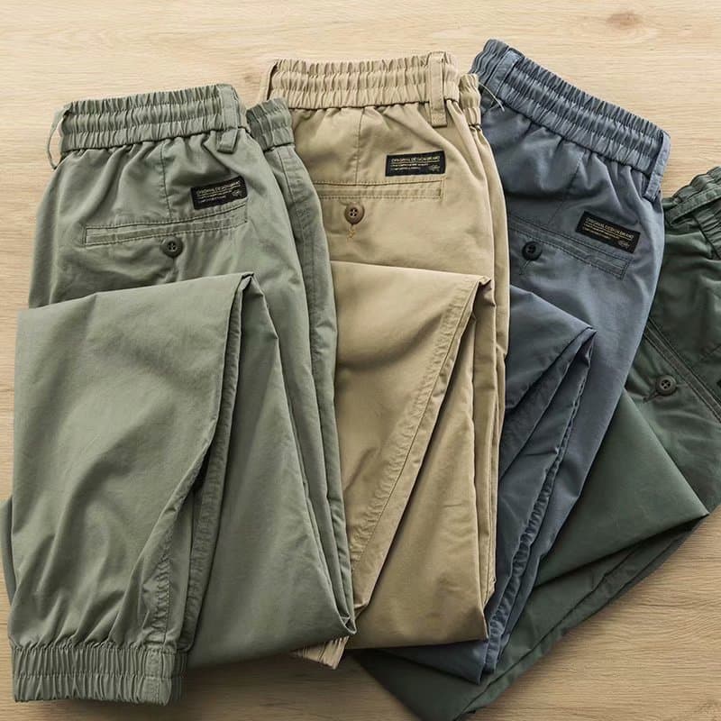 Men's Autumn Durable Construction Work Pants, Loose Fit, Large Size, Labor Protection Pants for Construction Site Workers