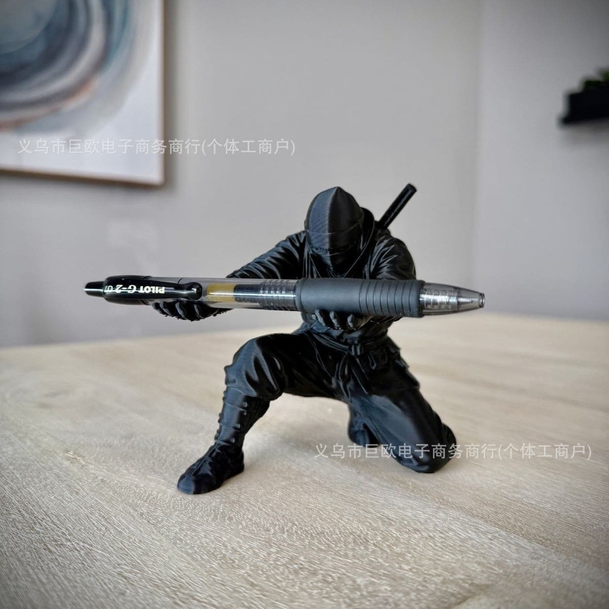 Cross-border Hot Seller Ninja Grim Reaper Mother Pen Holder 3D Printed Desktop Decoration Creative Ornament Figurine Humanoid Pen Stand
