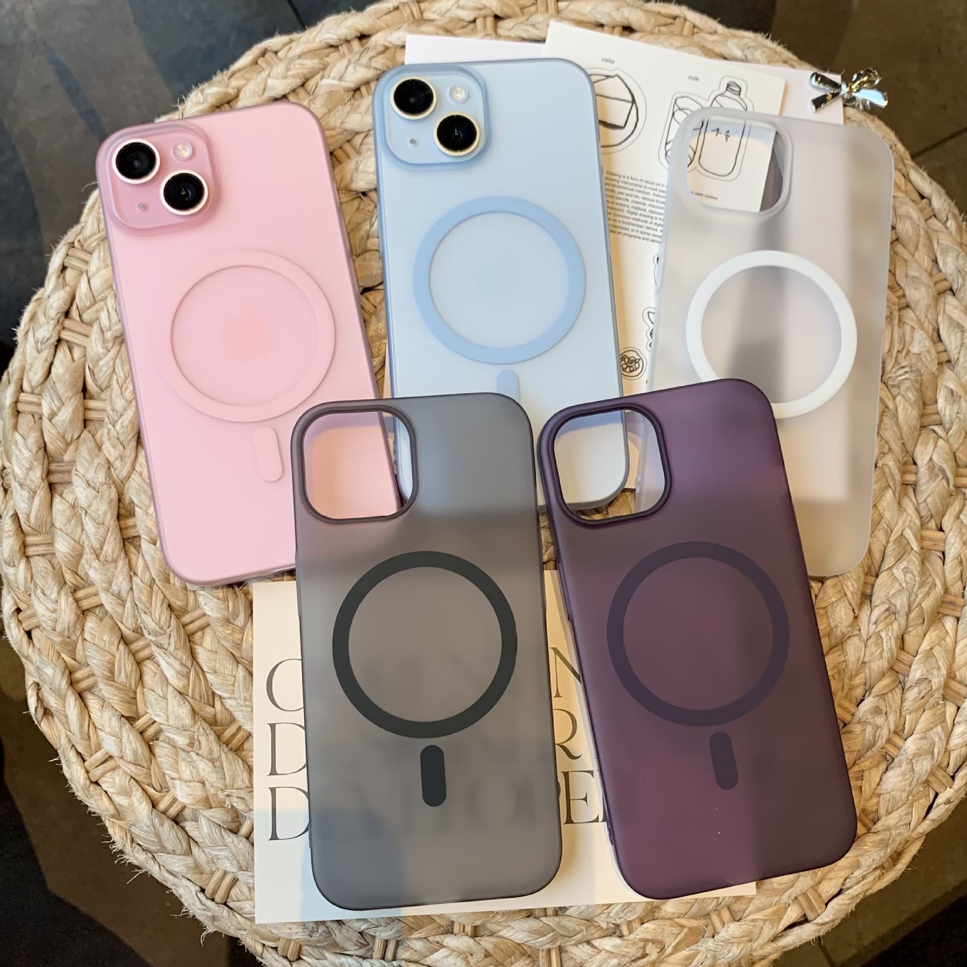 Ultra-Thin Ice Mist Skin-Feel Magnetic Phone Case for Apple 17e, iPhone 18 Pro Max Frosted Anti-Drop Protection