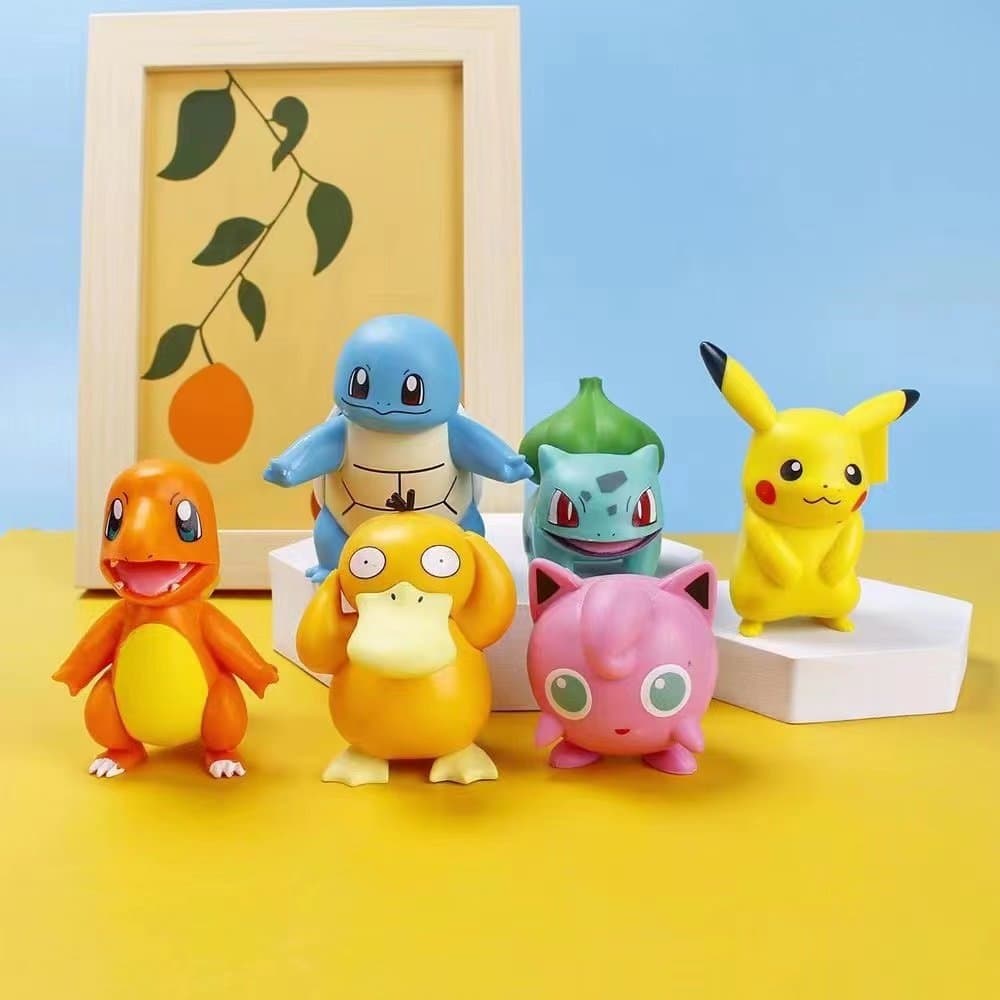 Pokemon Pikachu Blind Box Figure Childhood Pokemon Squirtle Ornament Doll Cheap Gift Psyduck