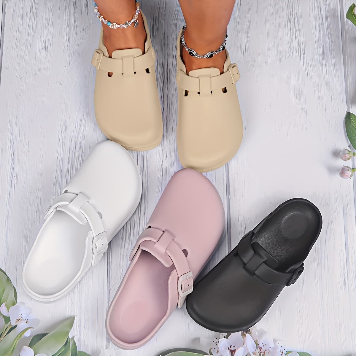 L 42071 Medical Staff Thick Sole Clogs