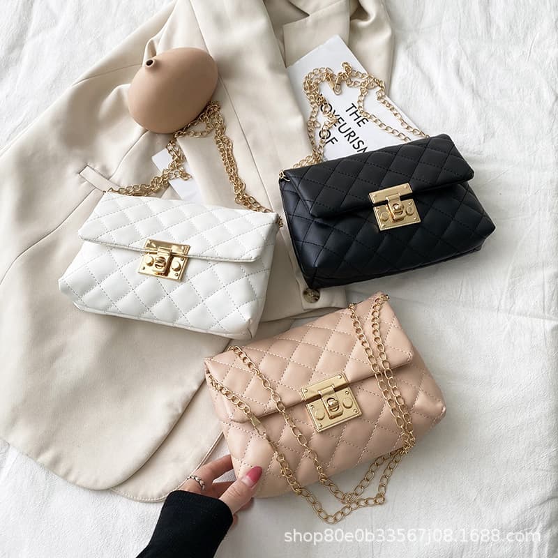 Square Buckle Embroidered Bag Women Bags 2021 Foreign Trade Women's Bag Wholesale Southeast Asia Bags Women Fashion Shoulder Bag
