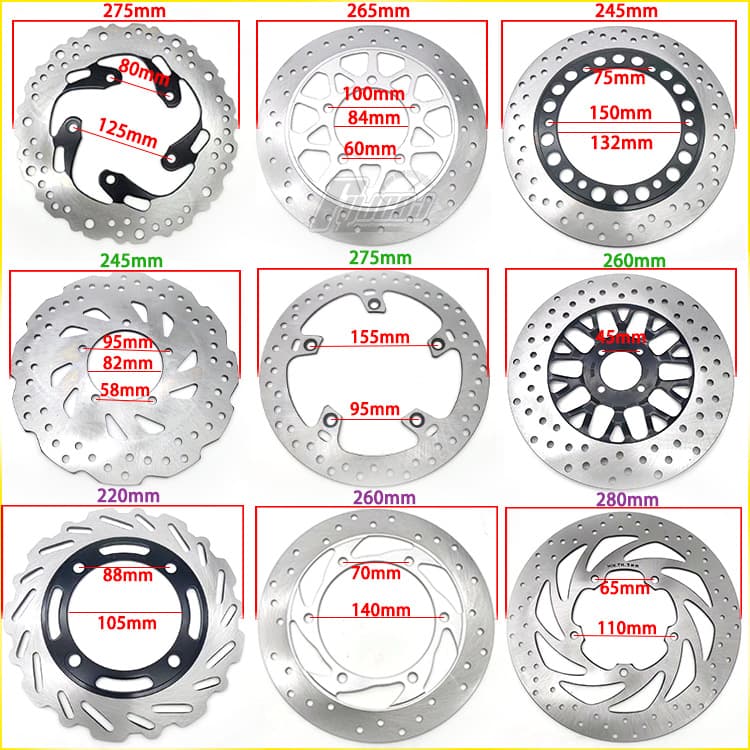 Supply motorcycle disc brake rotors for various models, brake discs, steel discs, flower discs, flat discs, front brake discs
