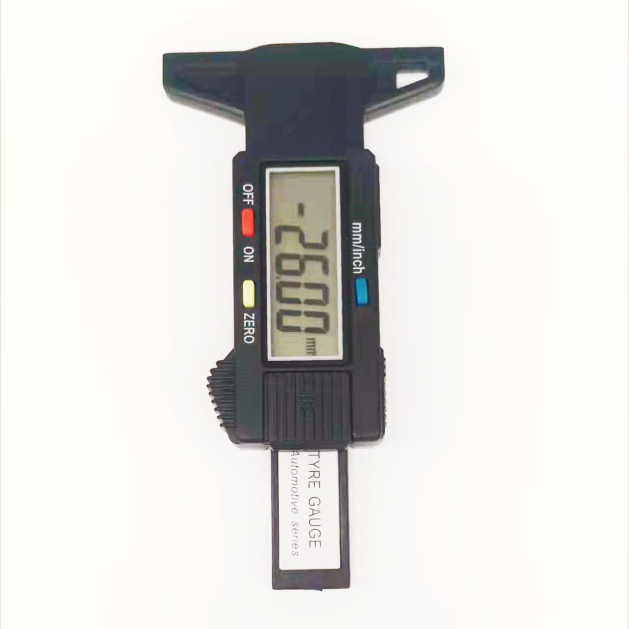 Digital Tread Gauge, Electronic Digital Tire Tread Depth Gauge 0-26mm Depth Gauge for Measuring Tire Tread