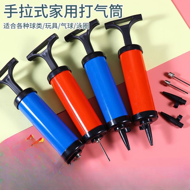 Air Pump for Basketball, Volleyball, Soccer, Rubber Ball, Balloon, Swimming Ring, Portable Universal Multi-Function with Ball Needle Inflation Barrel
