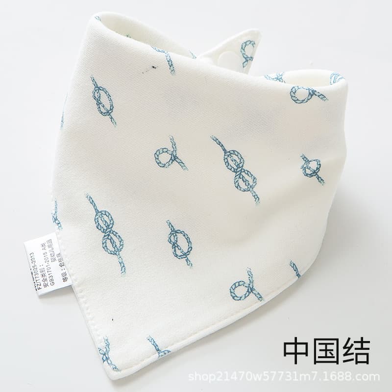 Pure Cotton Breathable Bib Triangle Towel, Newborn Infant Triangle Drool Bib for Baby Boys and Girls, Feeding Bib, All-Season Style
