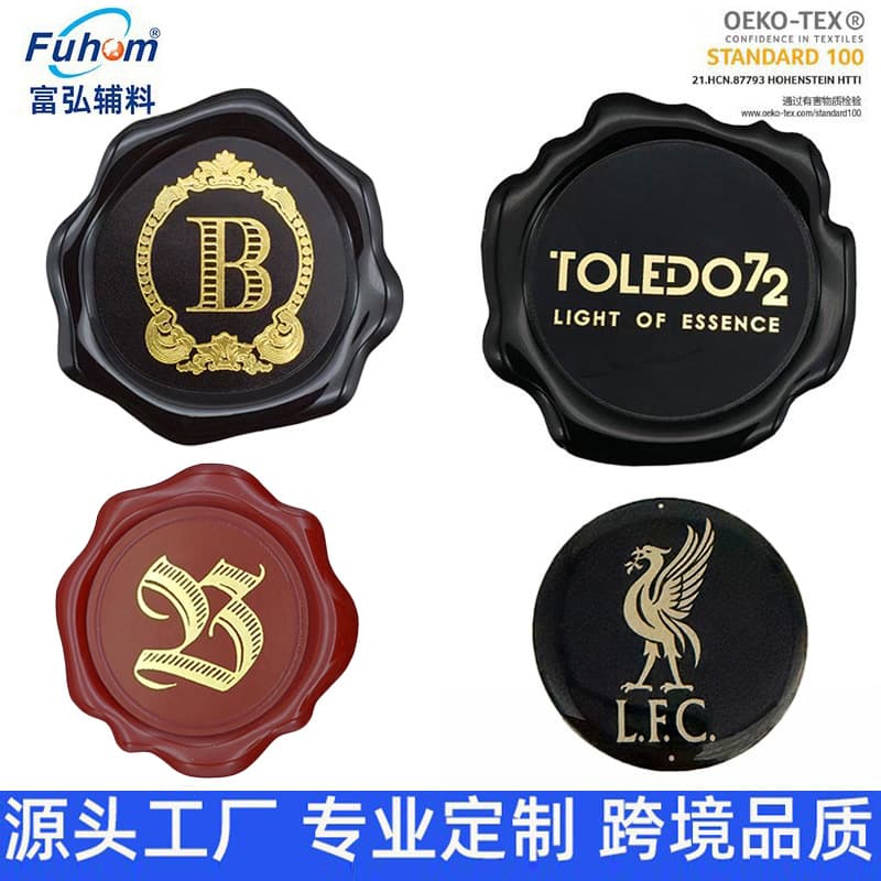 Epoxy Label Partial Hot Stamping Crystal Label UV Transfer Sticker Embossed 3D Adhesive Label Wine Label Sticker Seal Label