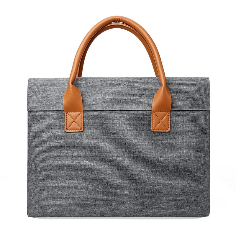 Business Document Bag Men's A4 Tote Retro Briefcase Simple Lightweight Meeting Bag Computer Bag File Pouch