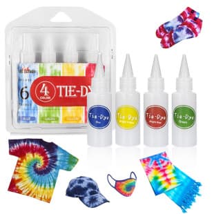 Amazon DIY Four-Color Cold Water No-Boil Tie-Dye Kit School Children's Art Paint Set Factory Direct