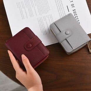 New Cross-border Three-fold Premium Simple Fresh Folding Wallet All-in-one Foldable Student Minimalist Ins Coin Purse for Women