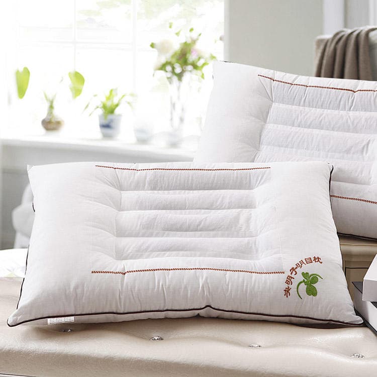 Cassia seed health cervical pillow core, eye-brightening, hotel dormitory adult home use pillow 48*74, factory direct sales