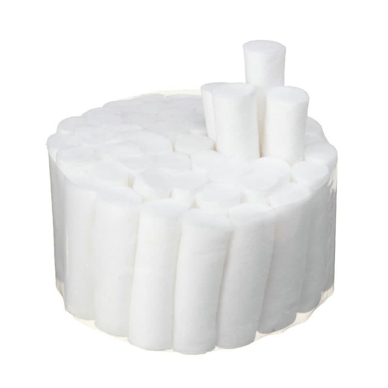 Dental Hemostatic Cotton Swabs / Absorbent Isolation Cotton Rolls for Tooth Extraction 1 Pack / 1000 Pieces Direct Wholesale