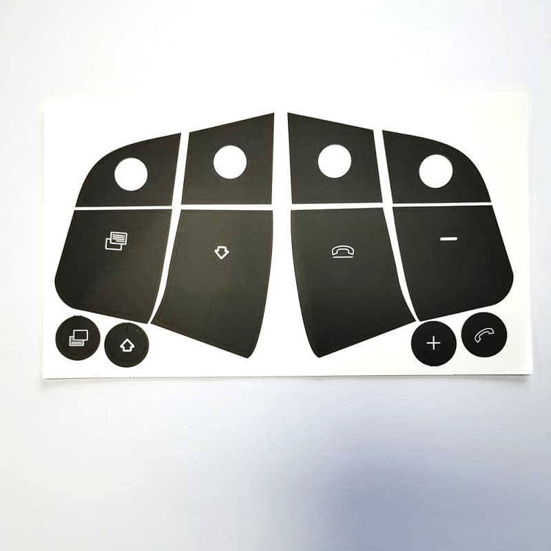 Mercedes Benz W251 W164 Steering Wheel Black Button Sticker