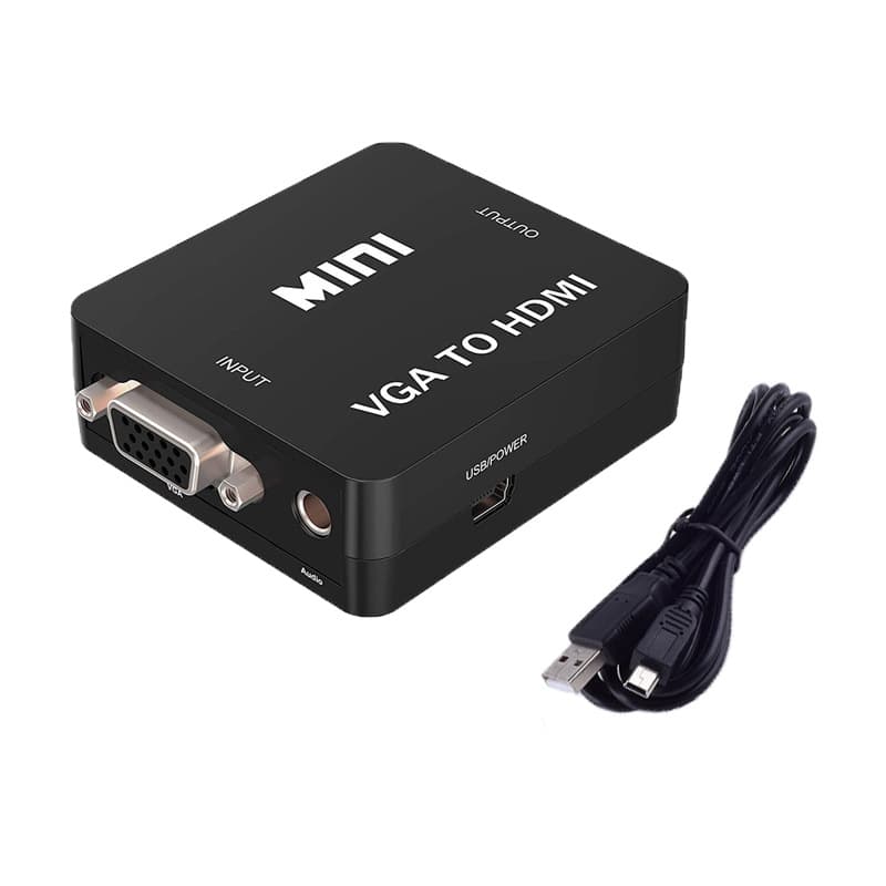 HDMI Converter AV2HDMI RCA to VGA, HDMI to VGA Adapter Output, 1080P