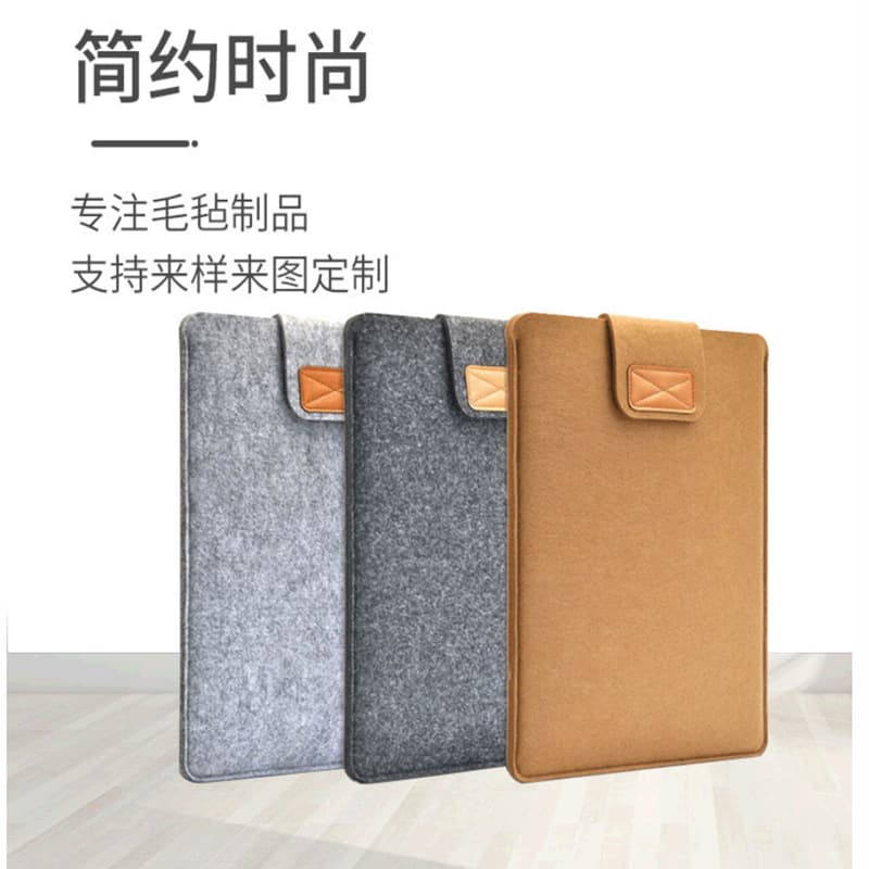 Factory Wholesale Felt Bag Laptop Tablet iPad Sleeve Computer Bag 15 Inch Protective Case Custom Logo Available