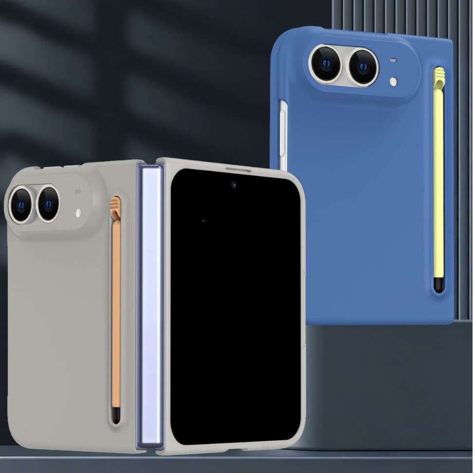 Compatible with iPhone Ultra Phone Case with Pen Slot, Pencil Holder, Apple 18 Fold Folding Case Full Coverage Protective Cover