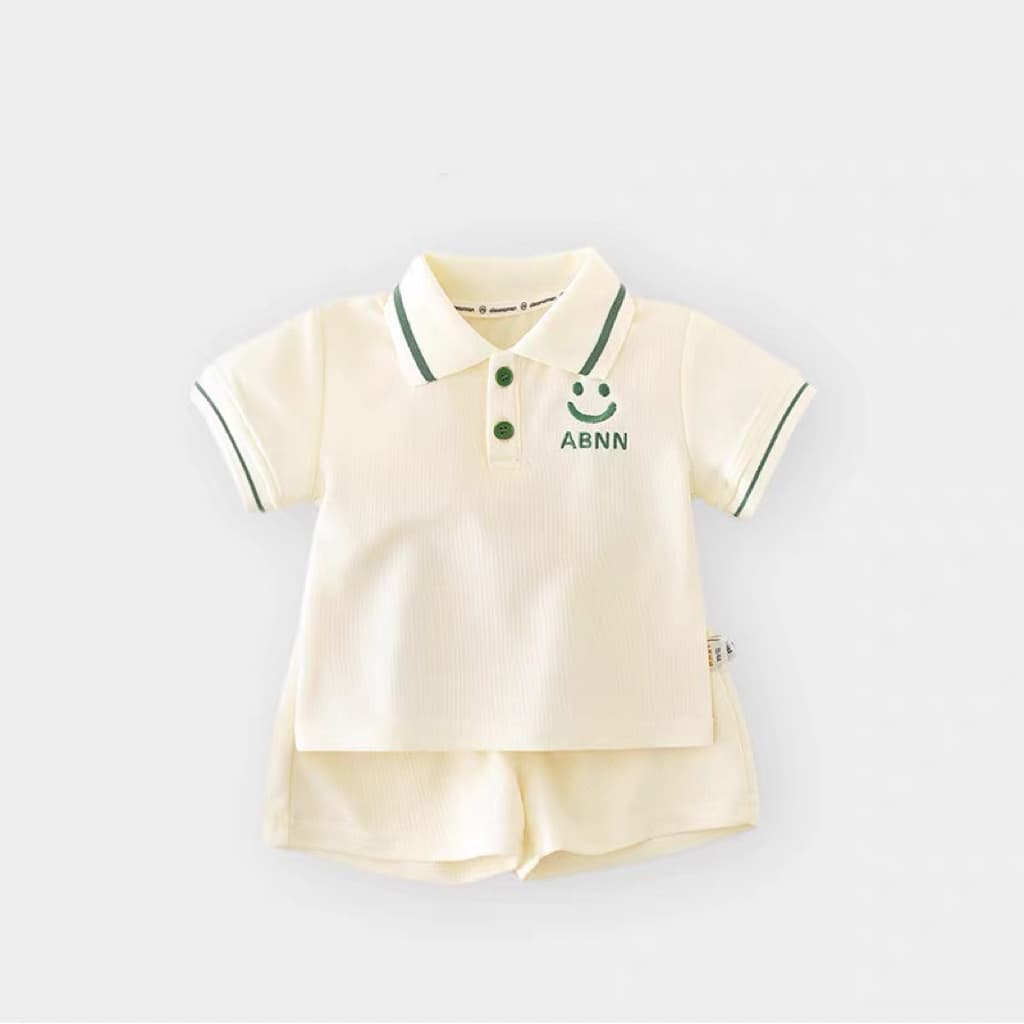 Boys' suits, summer clothes, new style, handsome and casual, children's short-sleeved baby shorts, summer thin baby clothes for going out