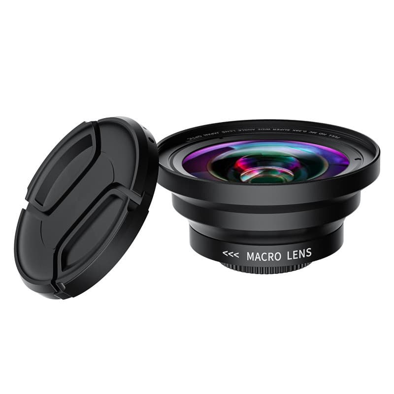 37/49/52mm Camera Lens UV 72mm 0.39x Wide Angle & Macro 2-in-1 with Attachable Filter for Shooting