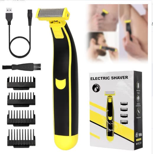Cross-border Full Body Washable Beard Trimmer Men's Electric Shaver Face Razor Beard Styling Hair Clipper Sideburn Trimmer
