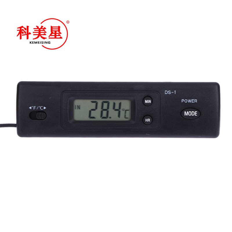 New Mini Embedded Digital Temperature Gauge, Waterproof Aquarium Thermometer with Large Screen, Model DS-1