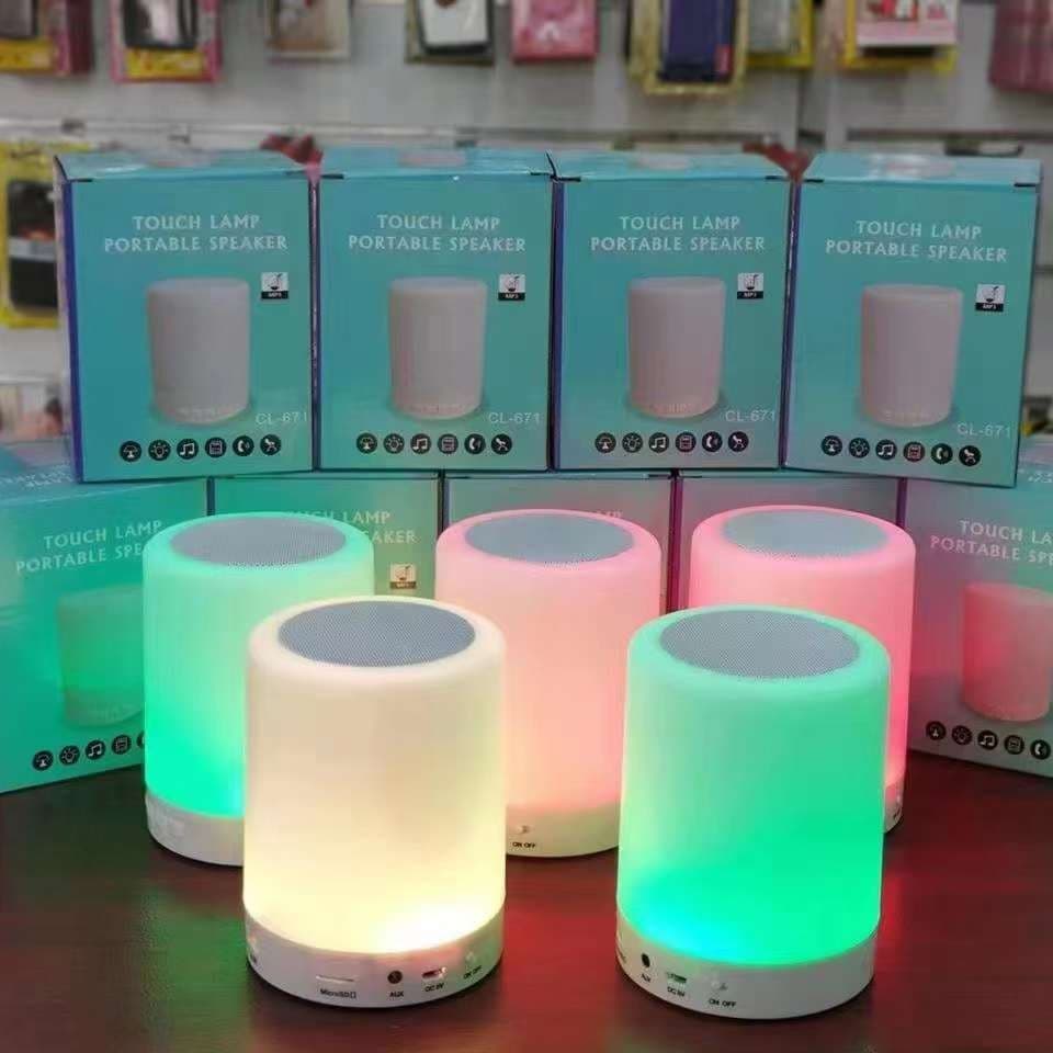 Factory Tap Light Bluetooth Speaker Home Mini Gift Audio Subwoofer Desktop Wholesale Music