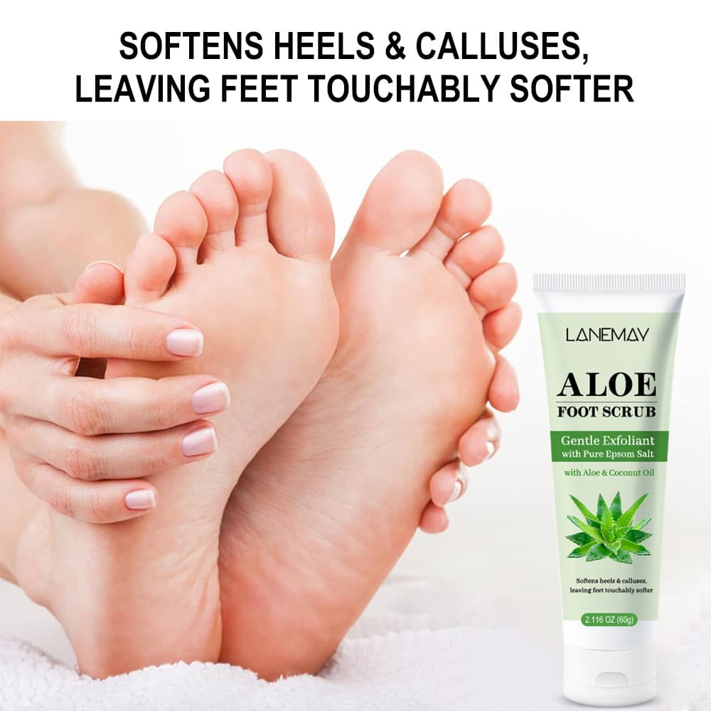 Cross-border Aloe Vera Scrub for Clean, Smooth Feet and Exfoliating Massage