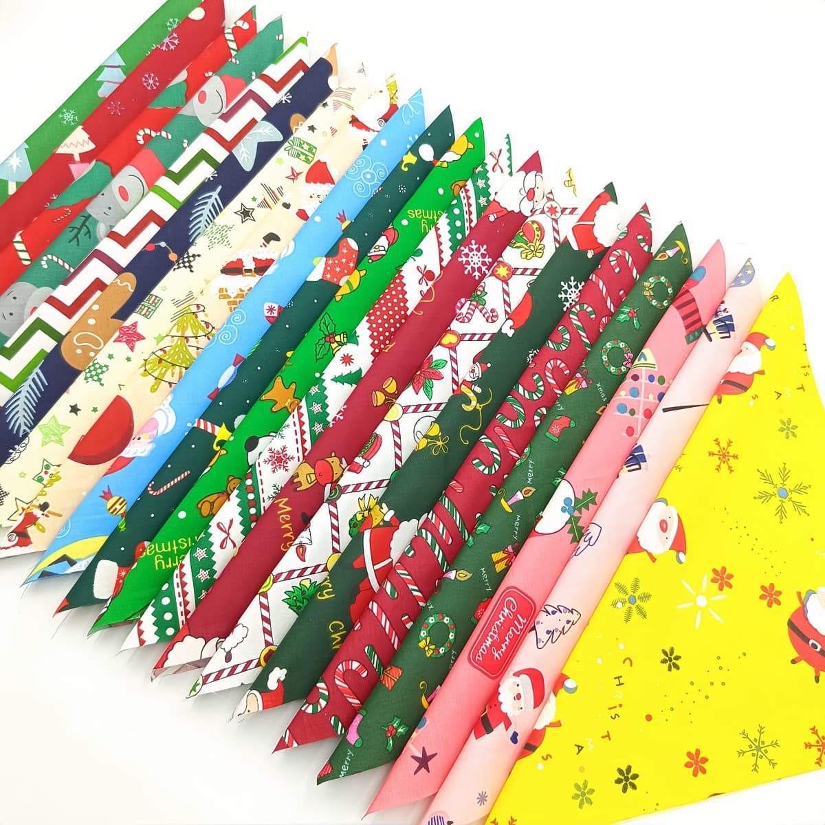 Cross-Border Exclusive Various Specifications Christmas DIY Patchwork Fabric Strips Blocks In Stock Wholesale, Image Theft Prohibited