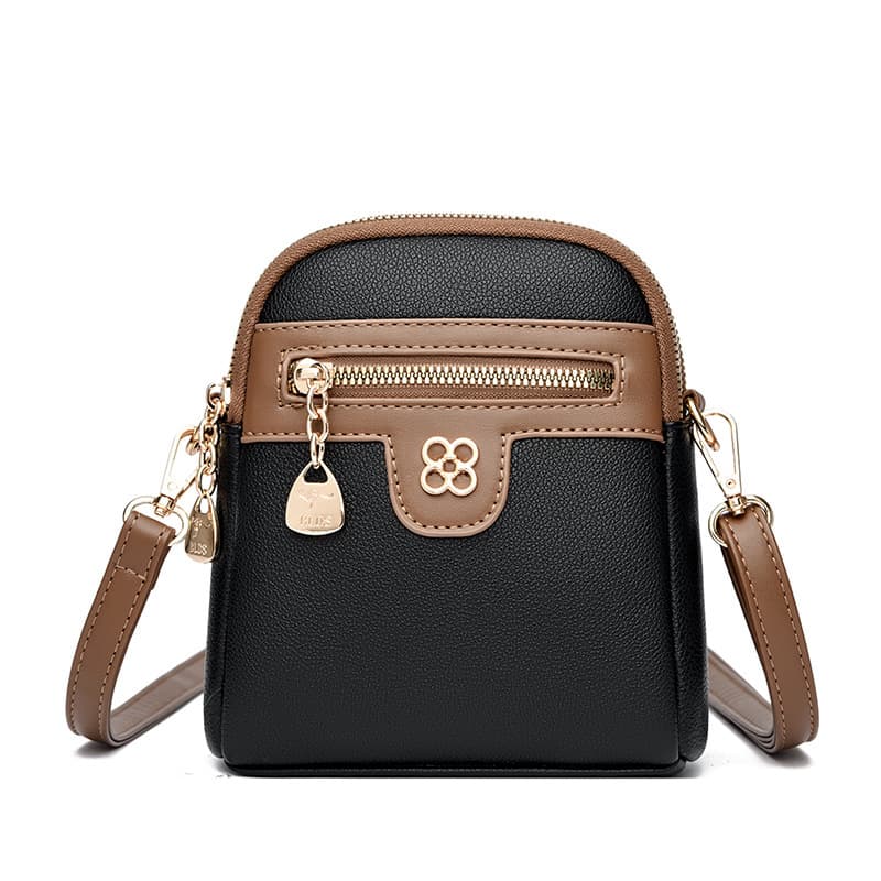 Women's Handbag Phone Bag 2024 New Patchwork Shoulder Bag Simple Crossbody Bag Trendy Mother Bag Elegant Small Square Bag
