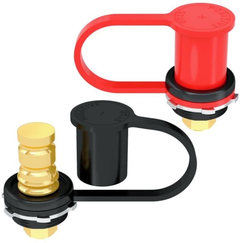 Automotive Truck Boat Battery Stud Jump Post Remote Battery Terminal Kit with Cover