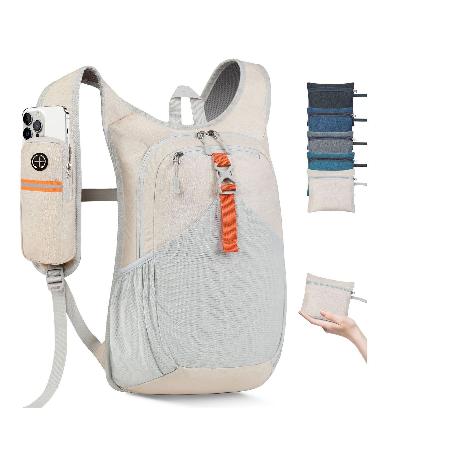 Hiking Backpack Women Men Mini Foldable Backpack Lightweight Small Backpack for Camping Travel Outdoor