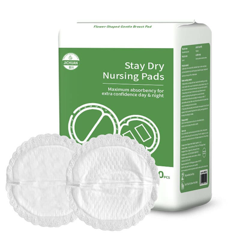 Disposable Anti-Leak Nursing Pads Ultra-Thin Breathable Shell-Shaped Breast Pads Cross-Border English Version Nursing Pads Wholesale