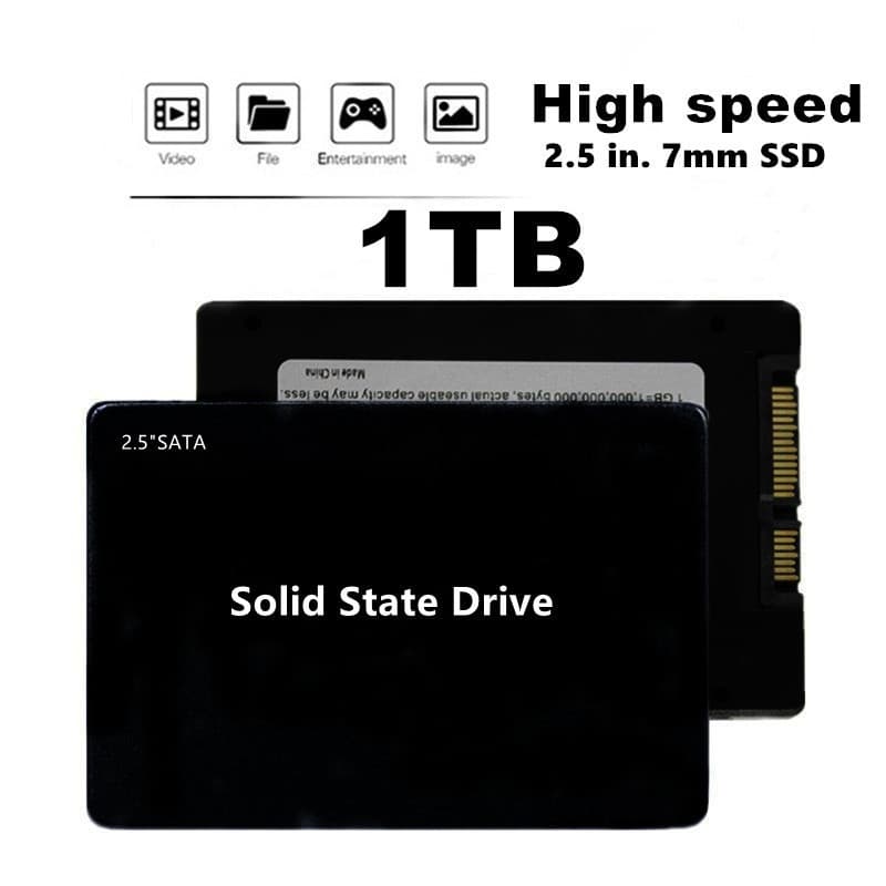 2.5-inch High-Speed Solid State Drive, 1TB Universal SATA3 SSD for Laptops and Desktops, Cross-Border Neutral