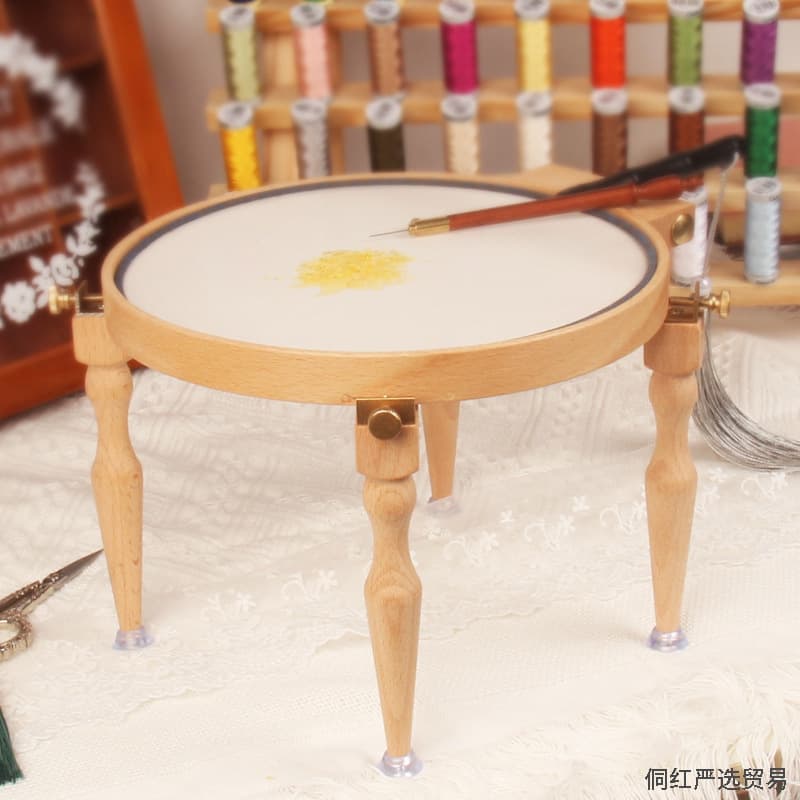 Embroidery Fixer Mr. Elk Method Embroidery Simple Desktop Bracket Desktop Embroidery Rack Solid Wood Embroidery Stretch Rack